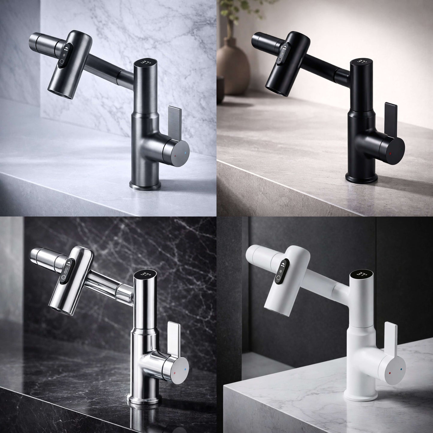 Wasserhahn für Küche & Badezimmer | Flexibler Küchenarmatur | Spültischarmatur | Aqualior