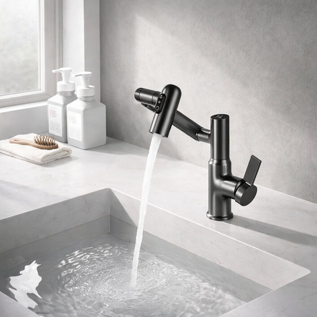Wasserhahn für Küche & Badezimmer | Flexibler Küchenarmatur | Spültischarmatur | Aqualior