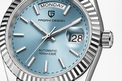 Luxe Heren Automatische Horloge – RVS, zelfopwindend, kalenderfunctie – Stijl voor elke gelegenheid