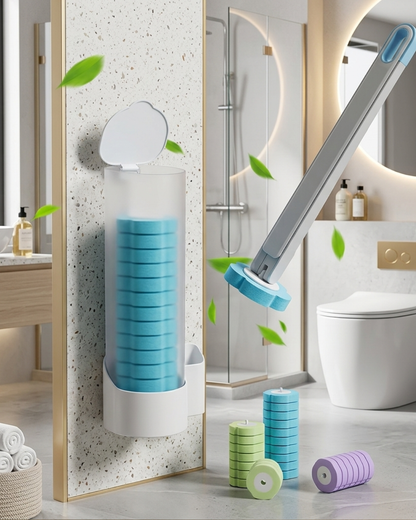 Hygiënische Wegwerp Toiletborstel met Navullingen