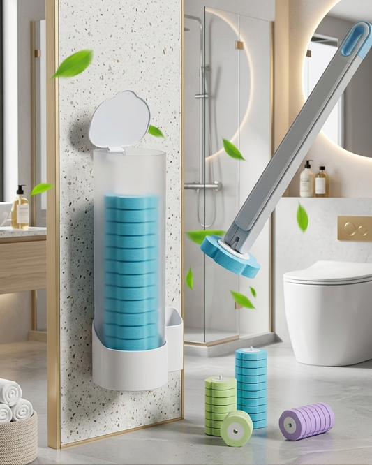 Hygiënische Wegwerp Toiletborstel met Navullingen