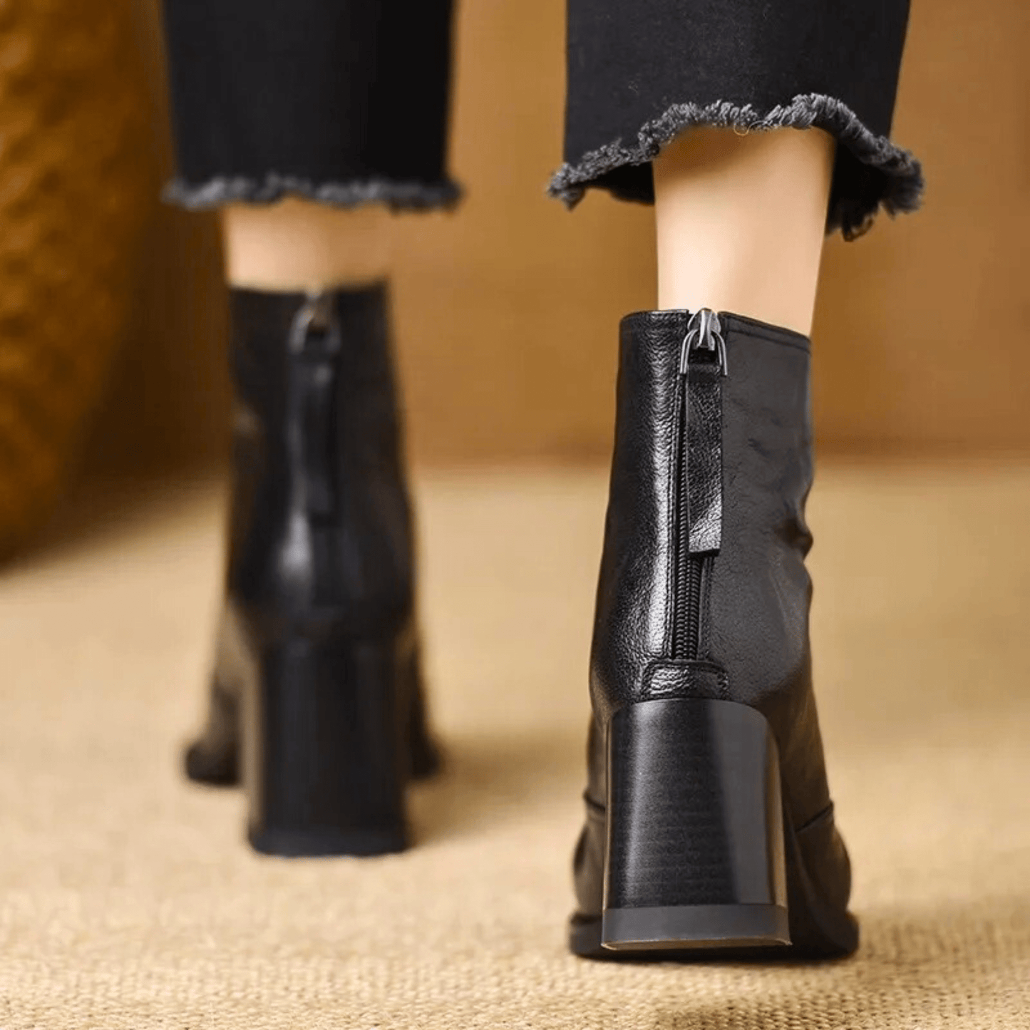 Claudia | Botine de Lux cu Toc Mediu