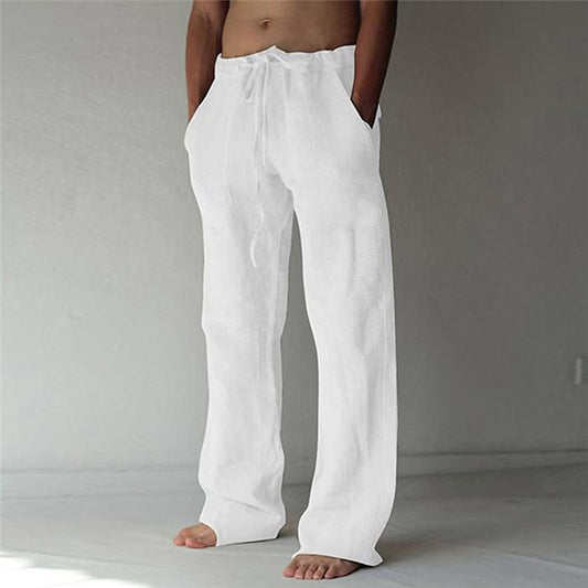 Lässige Herren Leinenhose mit weitem Schnitt für den Sommer – Elias