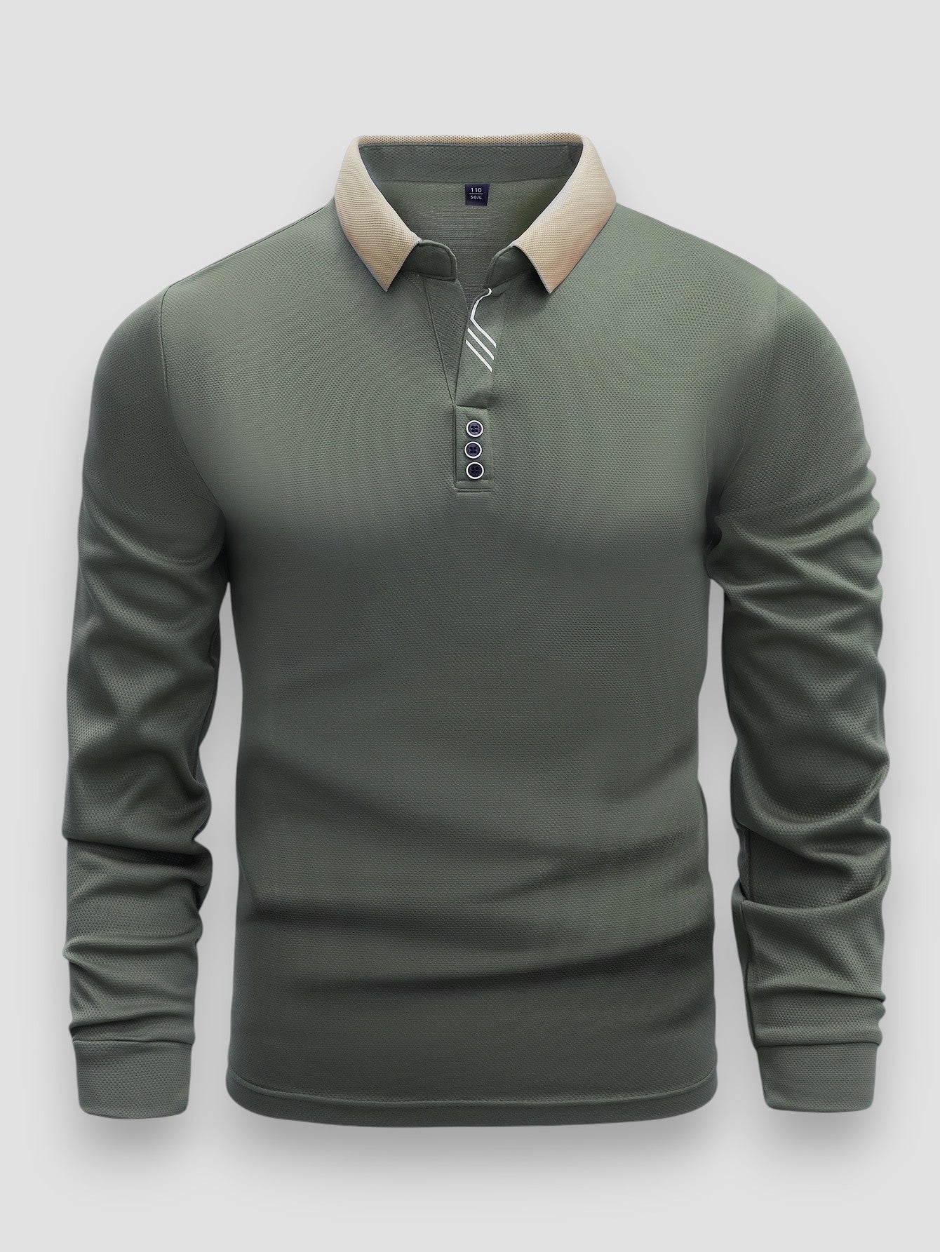 Laurent Monaco Long-Sleeve Polo