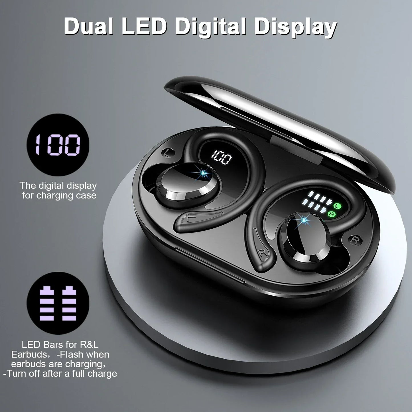 Wireless Earbuds with Clear Sound & Long Battery Life – SecureFit (Buy 1, Get 1 FREE)-Rose Gold-State of Style