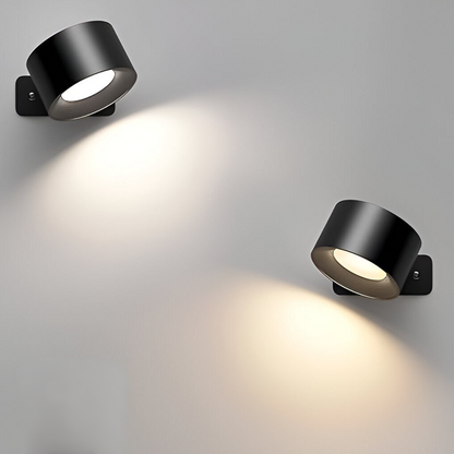 Wireless Wall Lamp - FlexiGlow-Black-Touch Control-Nora Luxe