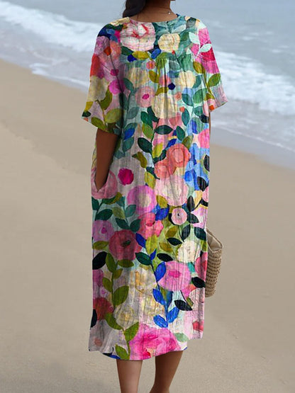 Bente - Retro Floral Dress