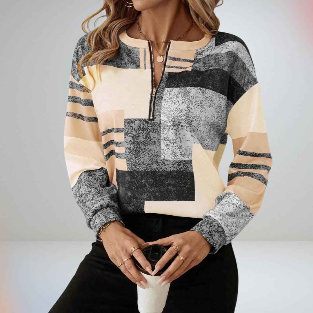 STACEY™ – Schicker Pullover mit halbem Reißverschluss für mühelosen Stil