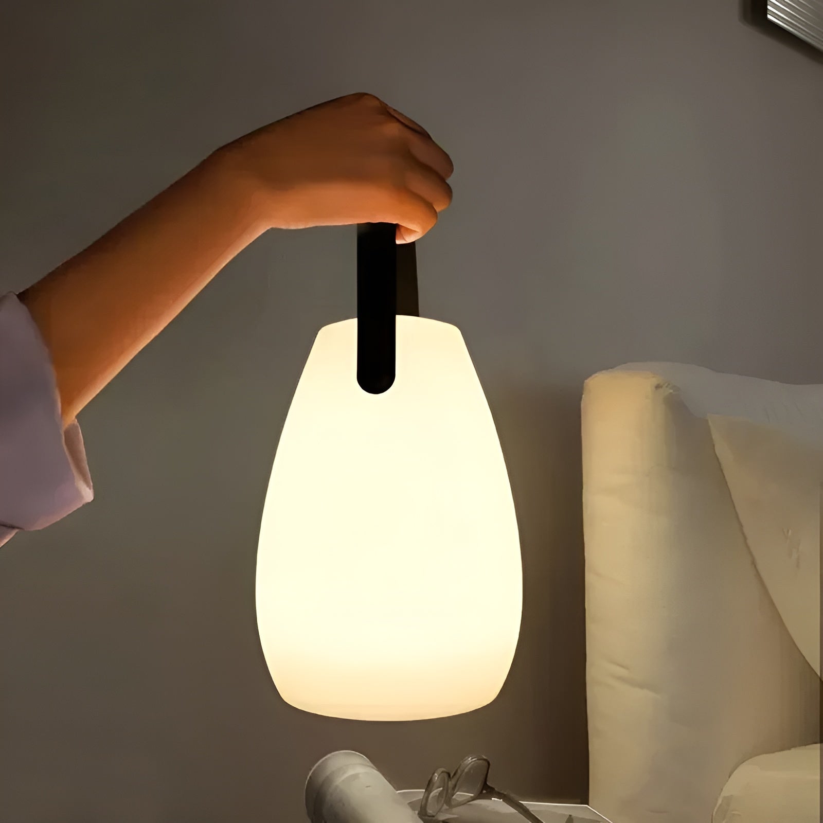 Wodoodporna Bezprzewodowa Lampa Stołowa LED do Użytku Wewnętrznego i Zewnętrznego - Lumora-Okrągły-Trend Polska