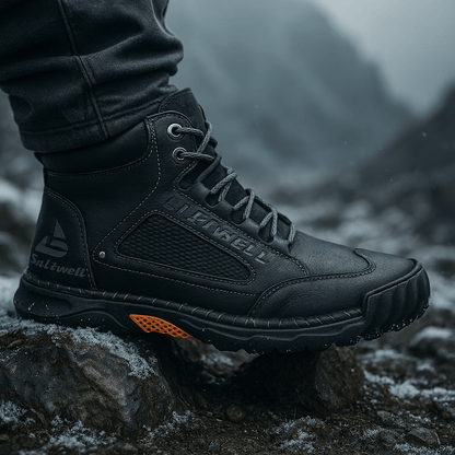 Waterproof Men's Ankle Boots - Non-Slip Sole - Rugged Grip
