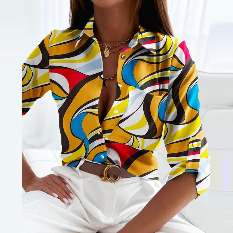 Elisa | Classic Collared Summer Blouse