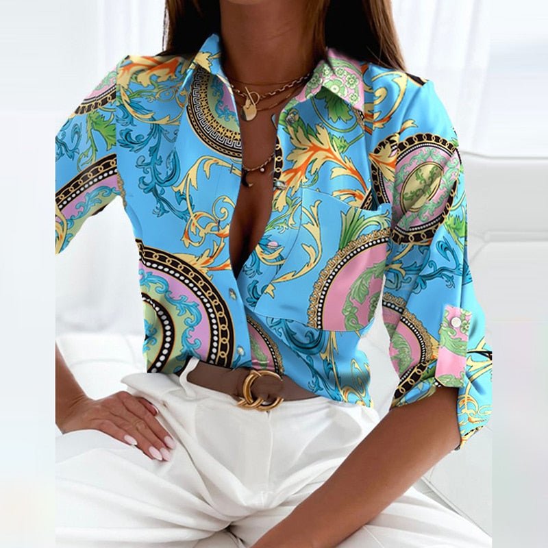 Elisa | Classic Collared Summer Blouse