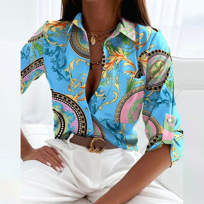 Elisa | Classic Collared Summer Blouse
