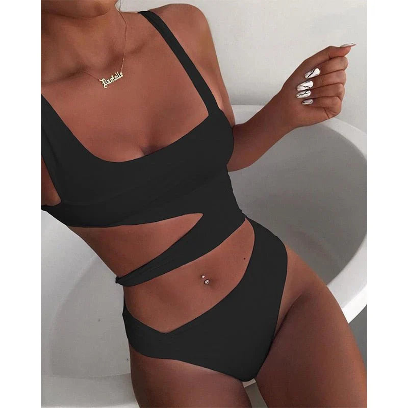 Maillot de bain une pièce Daisy à bretelles
