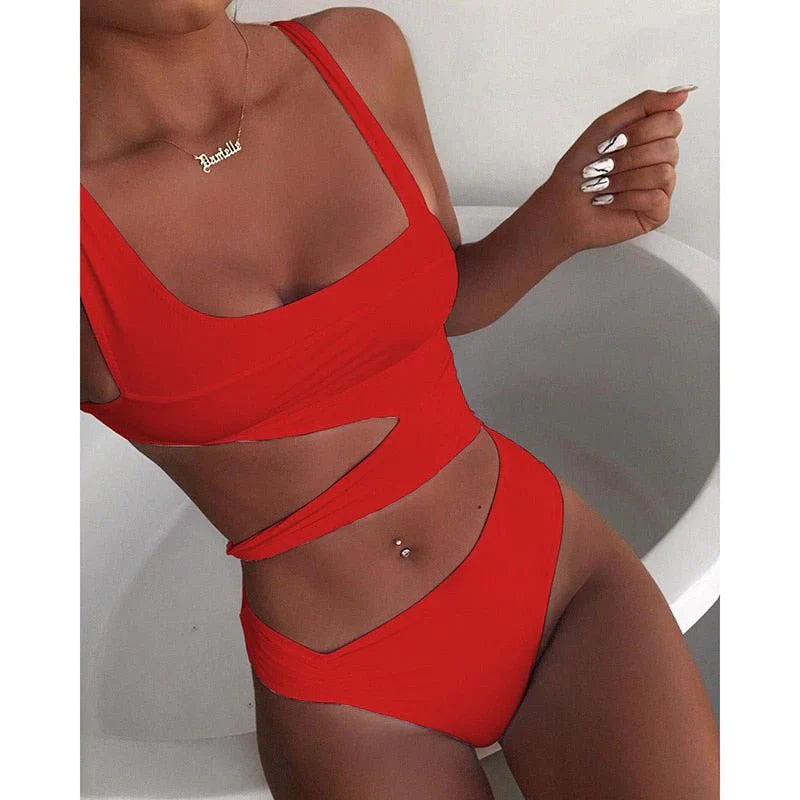Maillot de bain une pièce Daisy à bretelles