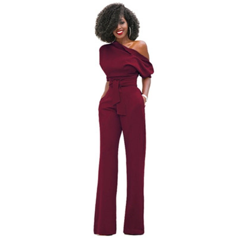 Women's Off-Shoulder Jumpsuit