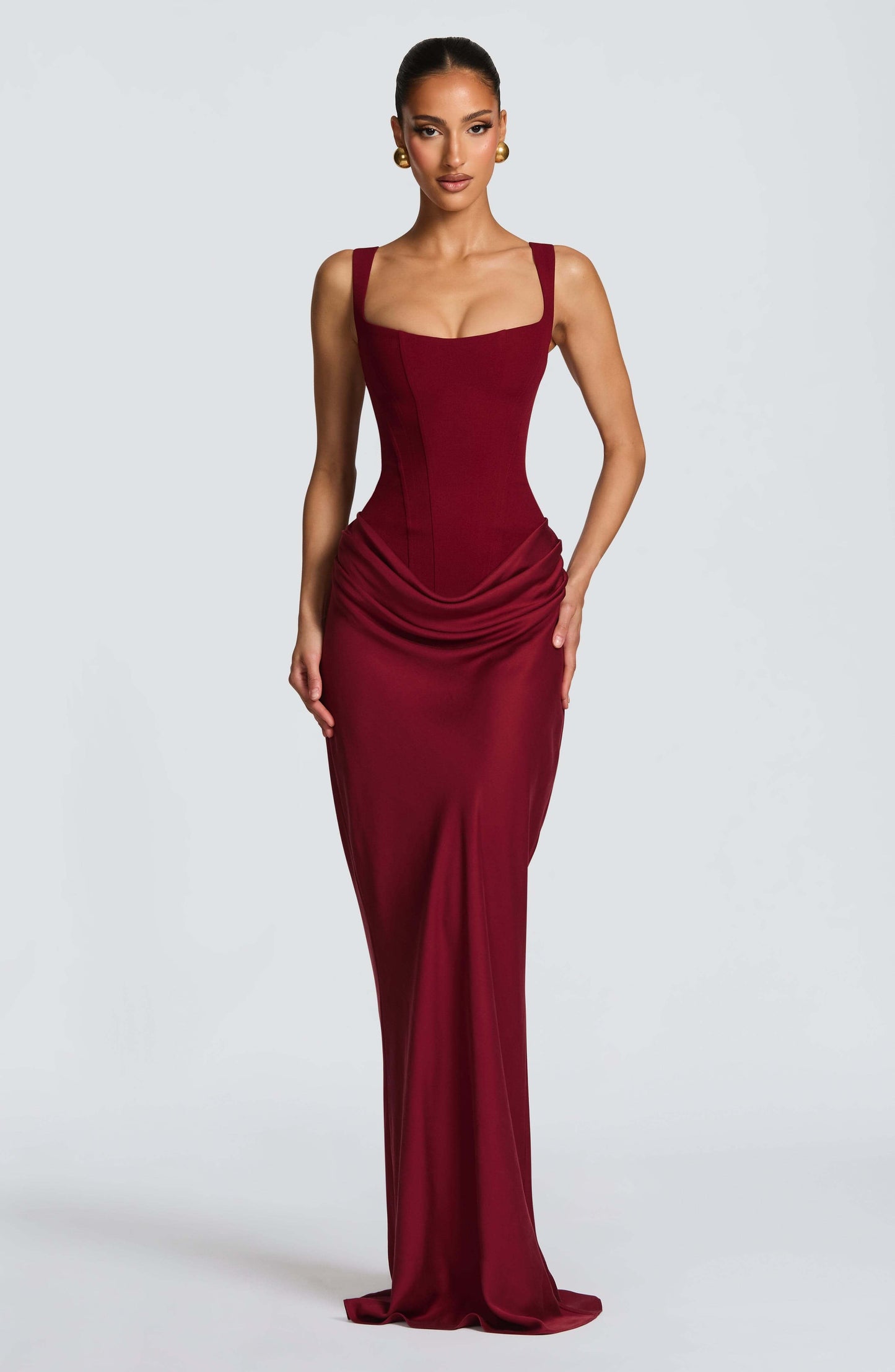 Jasmine - Sleeveless Bodycon Maxi Wedding Guest Dress