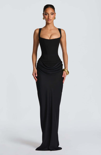 Jasmine - Sleeveless Bodycon Maxi Wedding Guest Dress