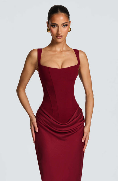 Jasmine - Sleeveless Bodycon Maxi Wedding Guest Dress