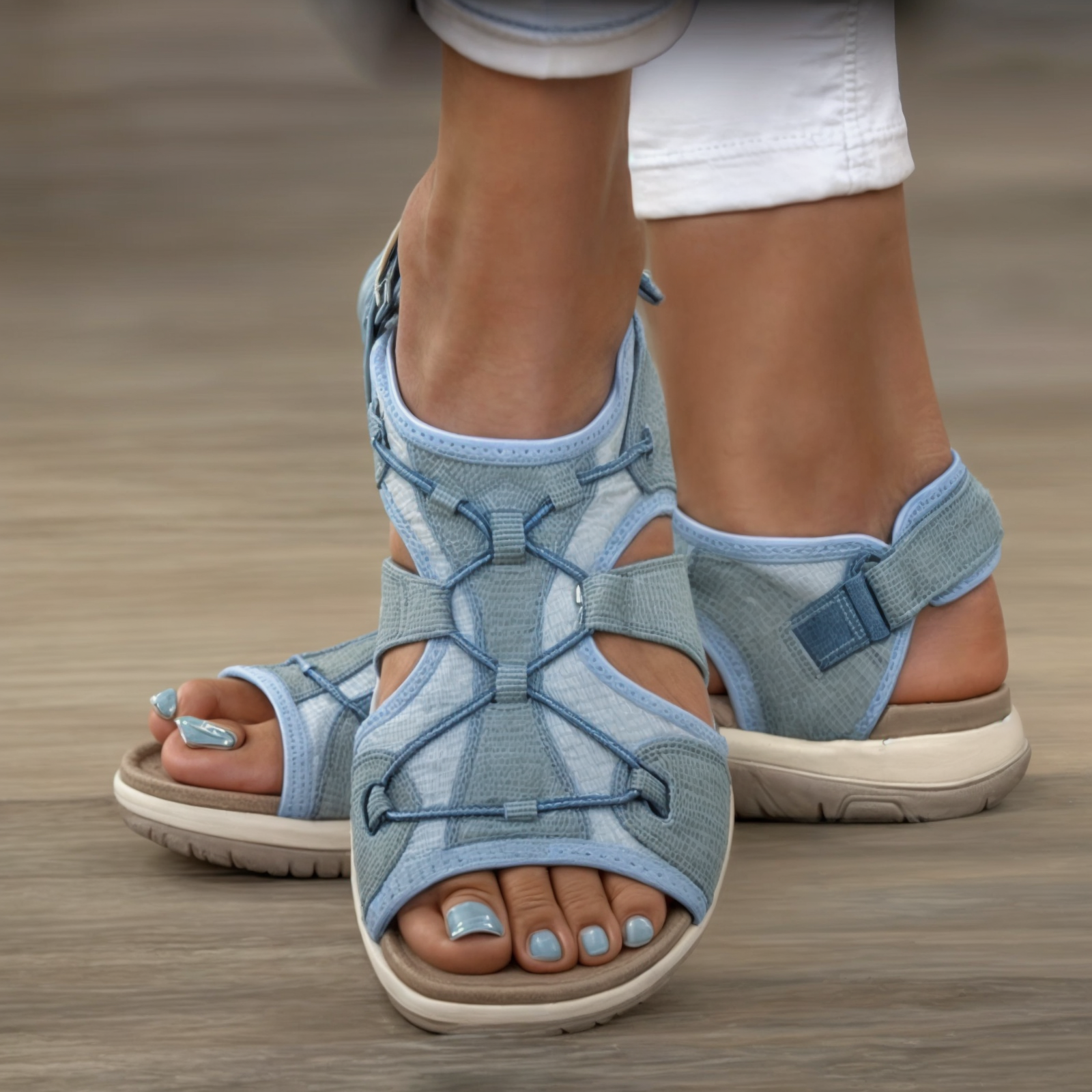 Image of Women's Ankle Strap Casual Shoes
