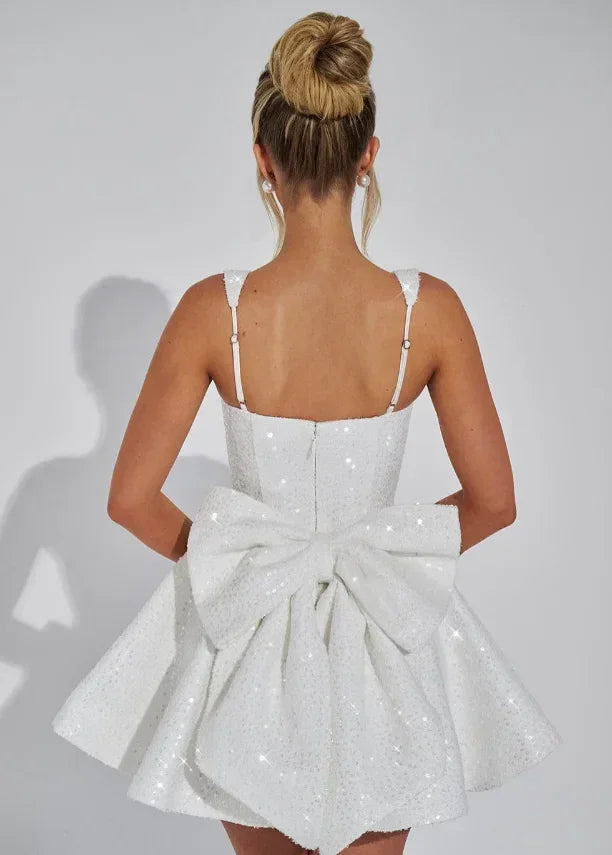 Image of Women's Bow A-Line Mini Dress