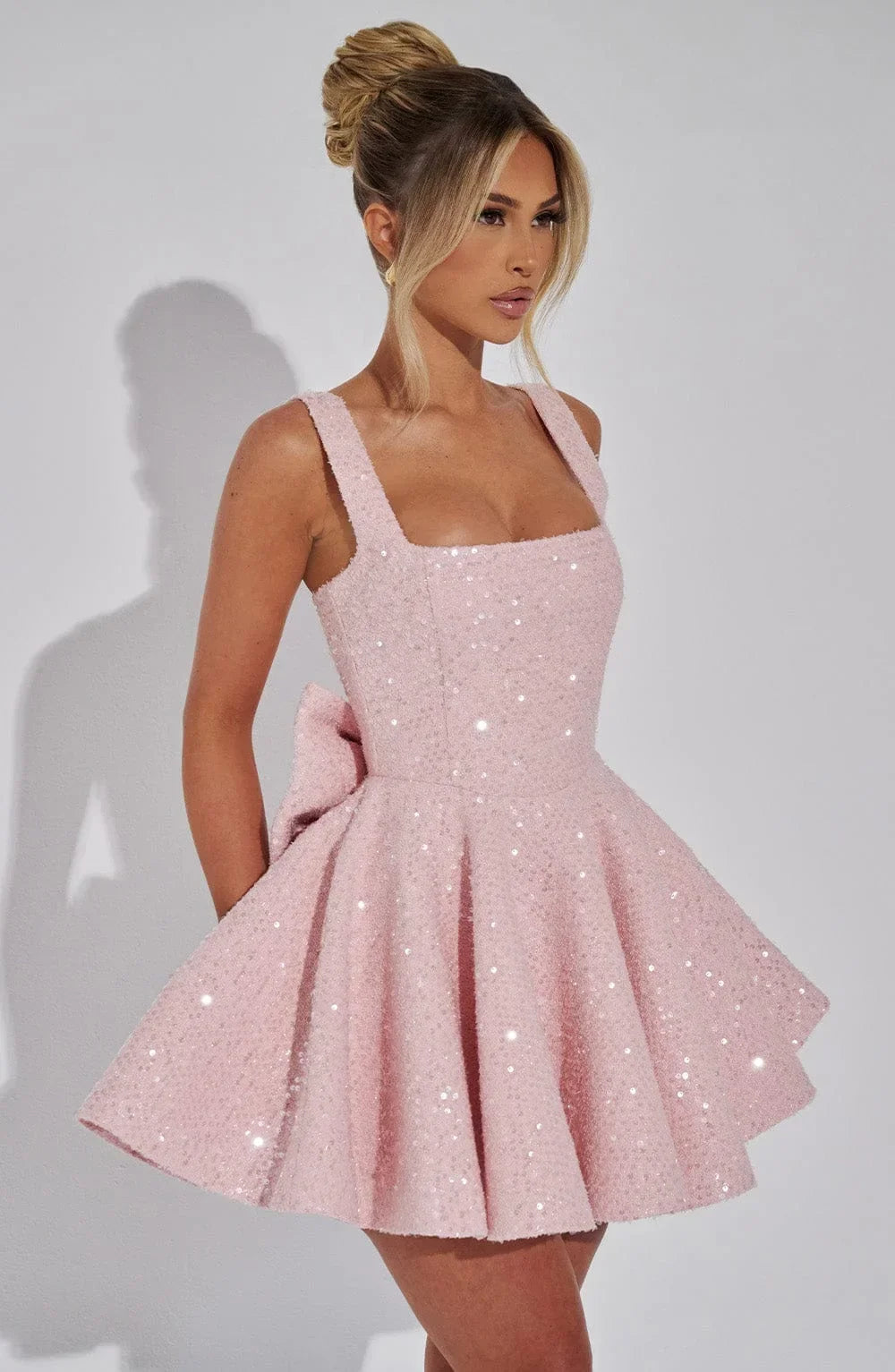 Image of Women's Bow A-Line Mini Dress