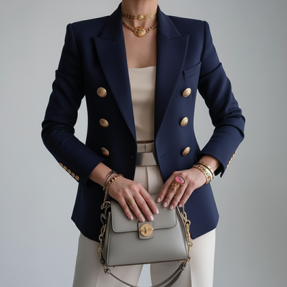 Tamsin - Doppelreihiger Taillierter Damen Blazer