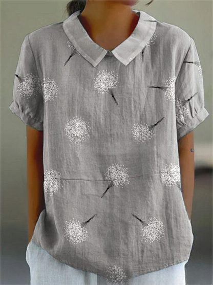 Image of Women's Floral Collared Blouse
