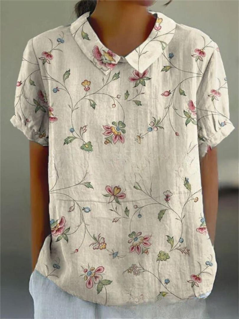 Image of Women's Floral Collared Blouse