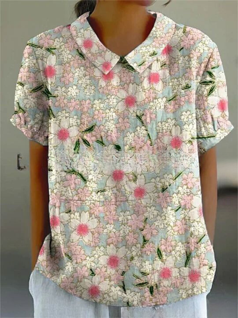 Image of Women's Floral Collared Blouse