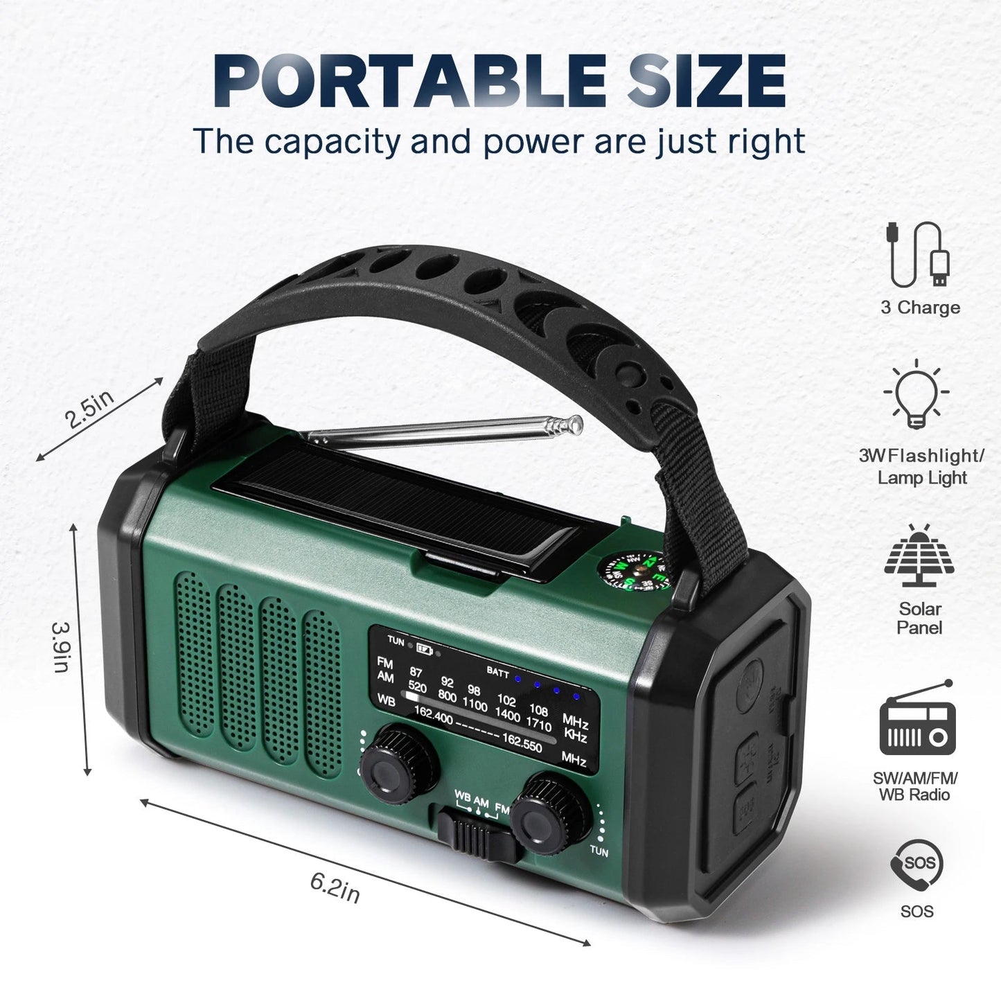 Image of Women's Hand Crank Emergency Radio