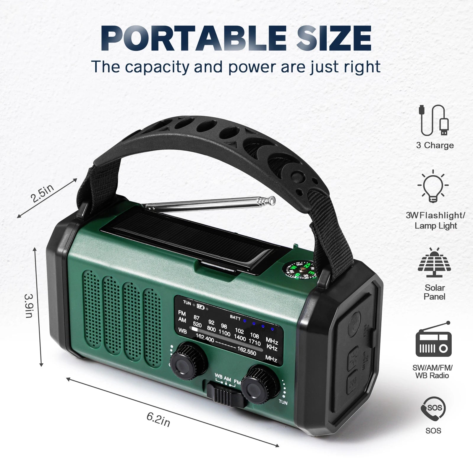 Image of Women's Hand Crank Emergency Radio