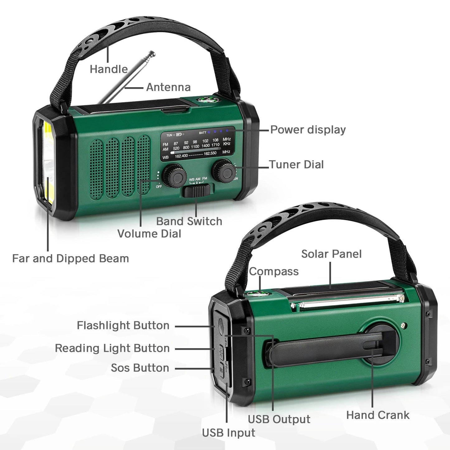 Image of Women's Hand Crank Emergency Radio