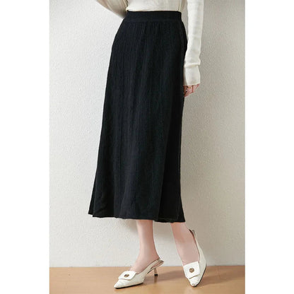Image of Women's Knit A-Line Midi Skirt