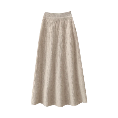 Image of Women's Knit A-Line Midi Skirt