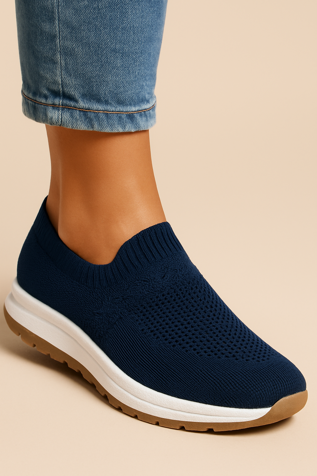 Image of Women's Knit Slip-On Sneakers