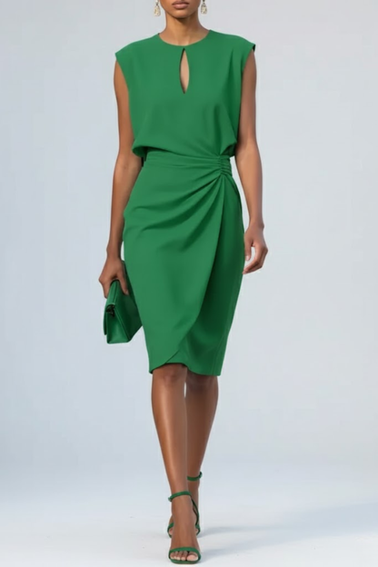 Image of Women's Sleeveless Pencil Midi Dress