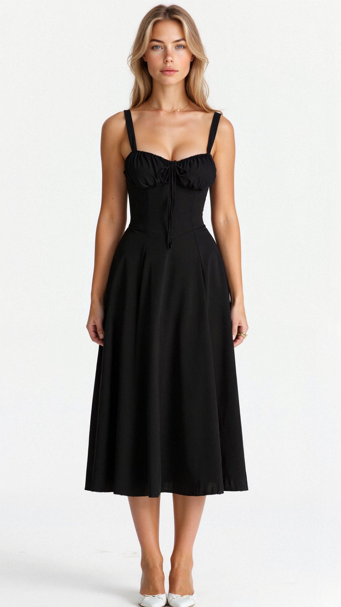 Women's Corset Midi Dress – Feminine Silhouette & Effortless Charm