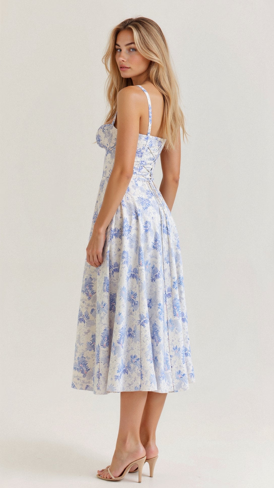 Women's Corset Midi Dress – Feminine Silhouette & Effortless Charm