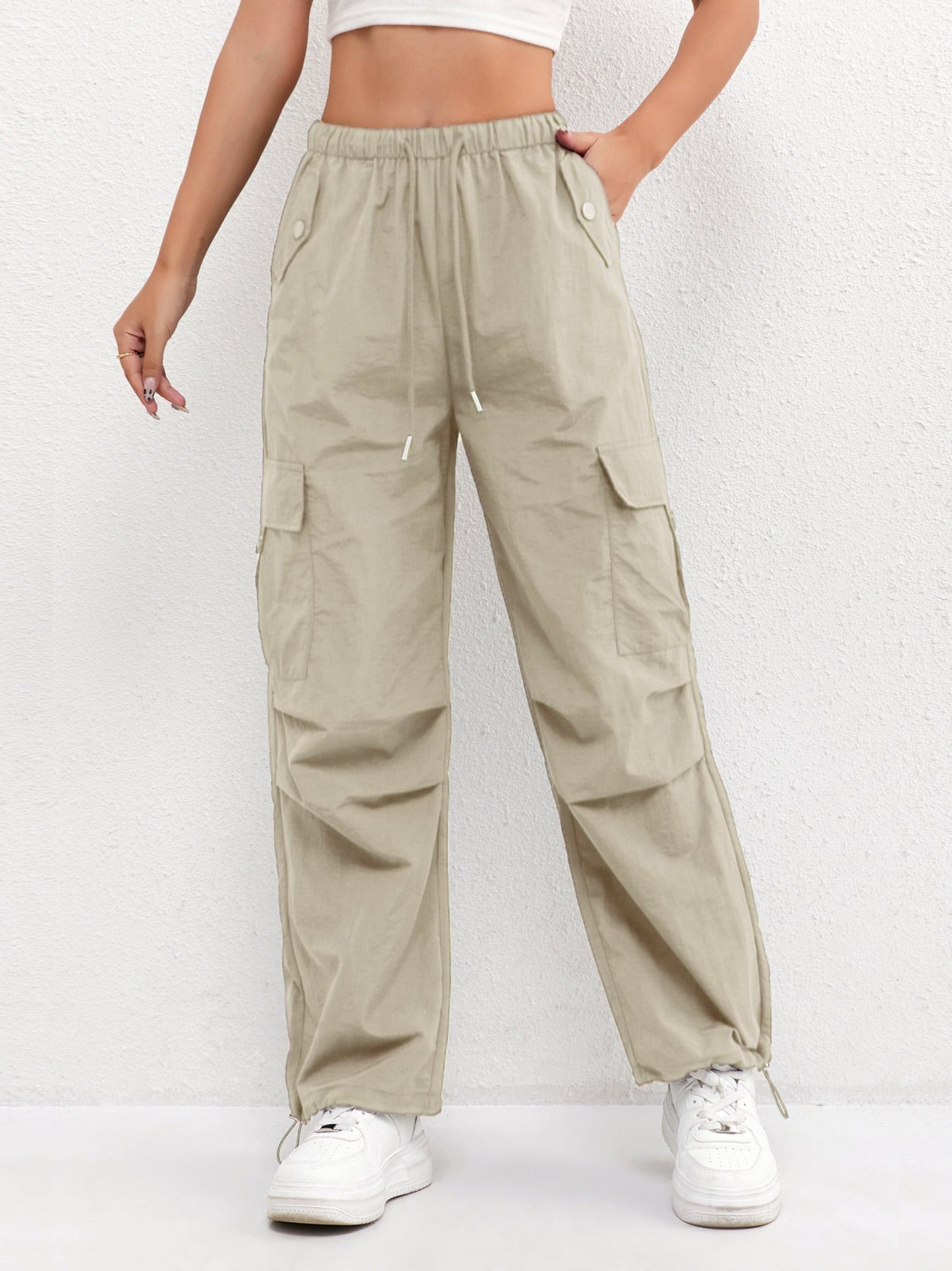 Rachelle – Women Cargo Drawstring Casual Pants