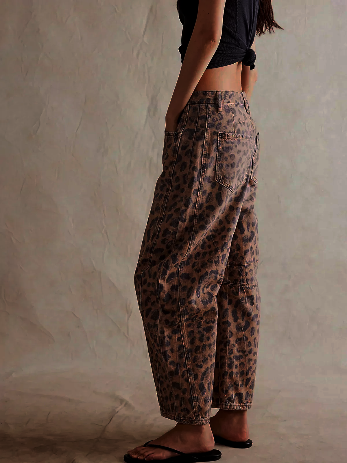 Women's Leopard Print Jeans | Bold, Relaxed & Chic
