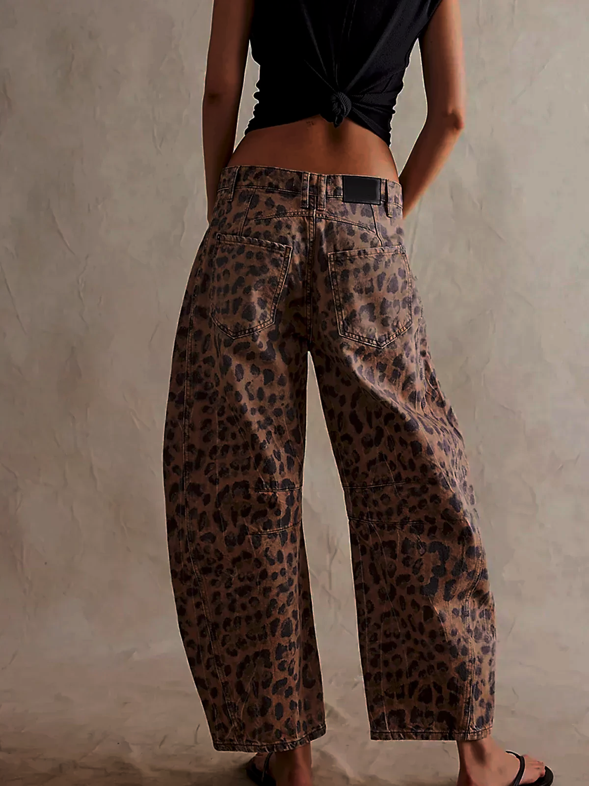 Women's Leopard Print Jeans | Bold, Relaxed & Chic
