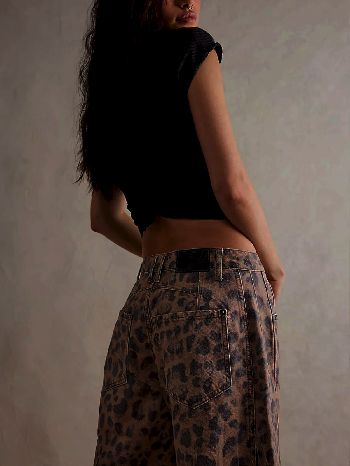 Women's Leopard Print Jeans | Bold, Relaxed & Chic