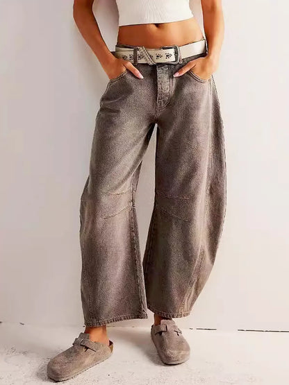 Women's Leopard Print Jeans | Bold, Relaxed & Chic
