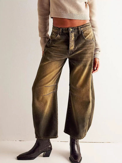 Women's Leopard Print Jeans | Bold, Relaxed & Chic