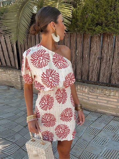 Women's Off-Shoulder Mini Dress | Summer Holiday Dress