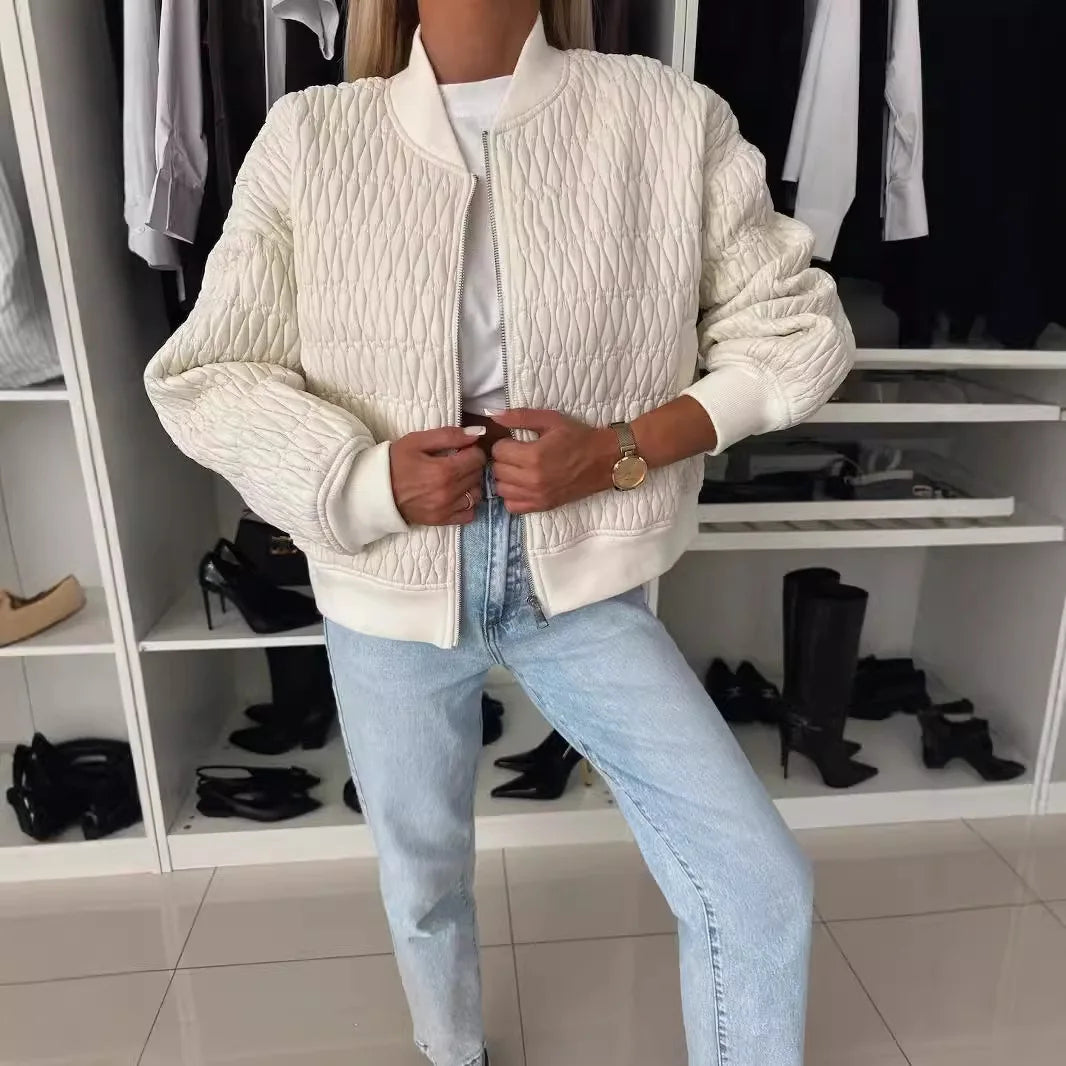 Dakota | Women's Quilted Zip Up Bomber Jacket
