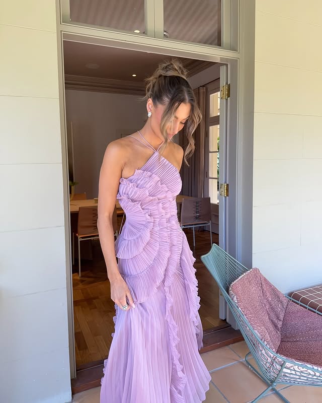 Isabella - One Shoulder Maxi Wedding Guest Dress