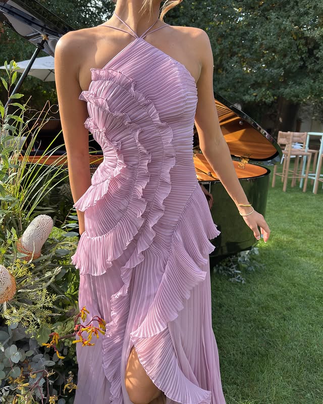 Isabella - One Shoulder Maxi Wedding Guest Dress