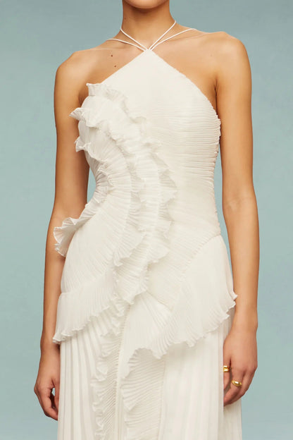 Isabella - One Shoulder Maxi Wedding Guest Dress